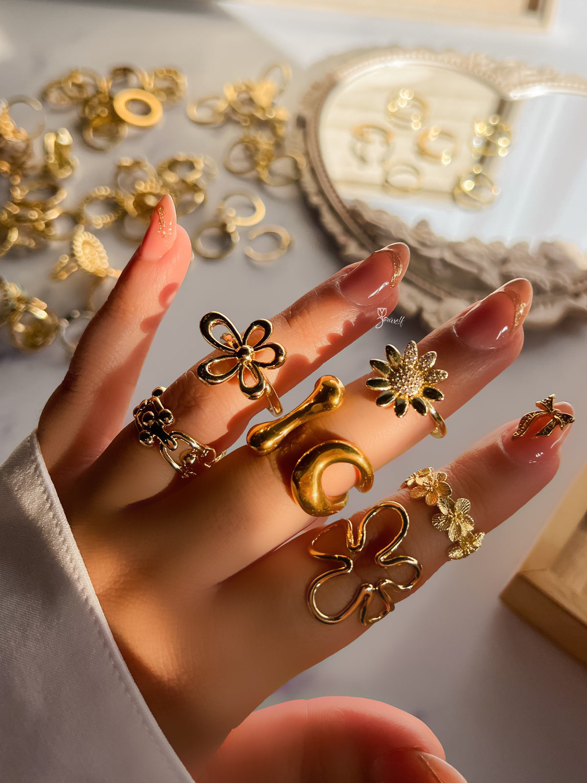 Anillos Flores (Precio Unitario)