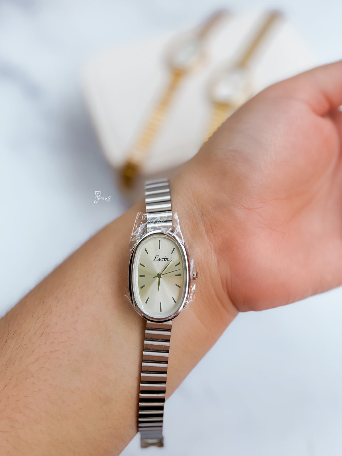 Reloj Vintage Plateado (Brazalete ajustable)