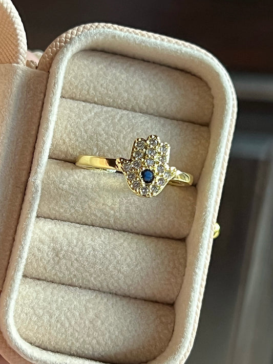 Anillo mano hamsa