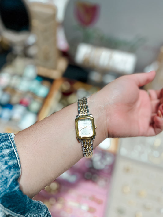 Reloj Vintage JUSMI Doble Color