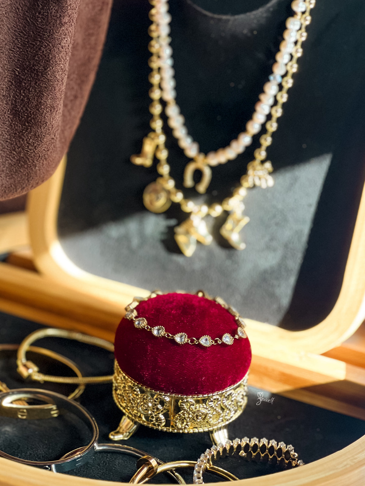 Pulsera Corazónes Brillantes
